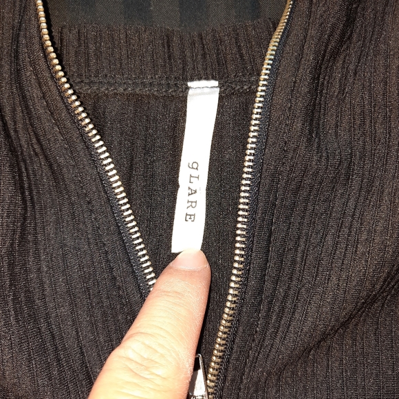 Glare zippered black black strapless dress size S - Picture 5 of 8